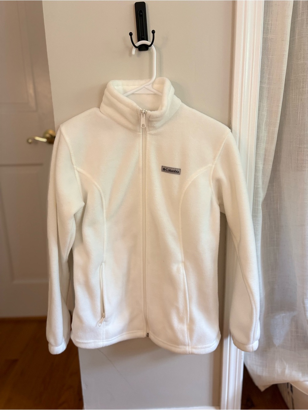 Columbia Women's White Full-Zip Teddy Fleece Jacket - Picture 2 of 5